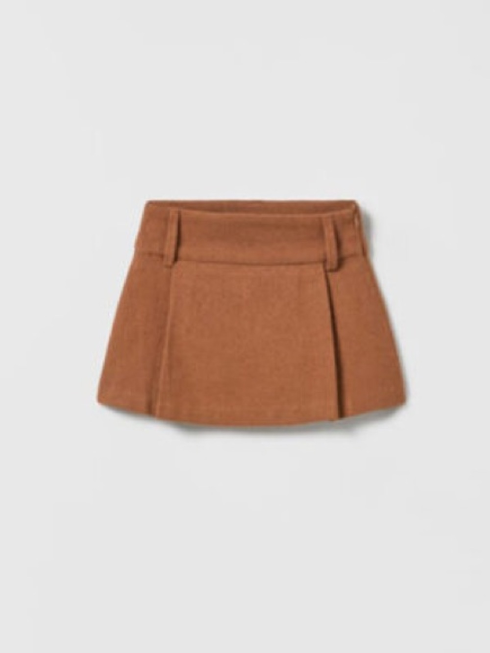 Zara Girls 10 Classic Brown Fall Mini Skirt
